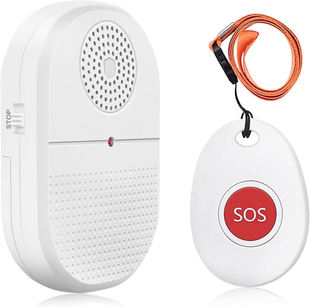 ChunHee Wireless Caregiver Pager Call Button Nurse Alert System Call Bell for Home/Elderly/Patient Emergency Vibration Pager 1 Transmitter+1 Receiver(800+Feet Operating Range) ChunHee Wireless Caregiver Pager Call Button Nurse Alert System Call Bell for Home/Elderly/Patient Emergency Vibration Pager 1 Transmitter+1 Receiver(800+Feet Operating Range)