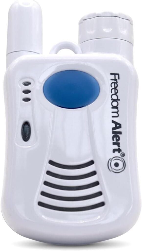 Freedom Alert, Landline Personal Emergency Device, 2-Way Call with Family and Police for Home Safety, Device for Seniors and The Elderly Freedom Alert, Landline Personal Emergency Device, 2-Way Call with Family and Police for Home Safety, Device for Seniors and The Elderly