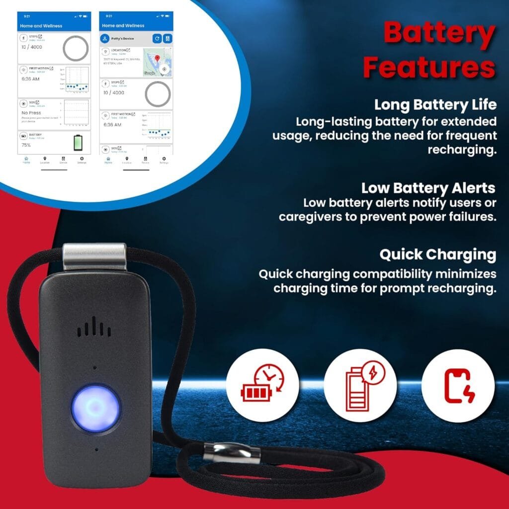 HomeWellness Senior Safety Black Baby Belle X Go Anywhere Medical Alert Device Button with Fall Detection - Verizon - Reliable Personal Emergency Response System for Seniors HomeWellness Senior Safety Black Baby Belle X Go Anywhere Medical Alert Device Button with Fall Detection - Verizon - Reliable Personal Emergency Response System for Seniors