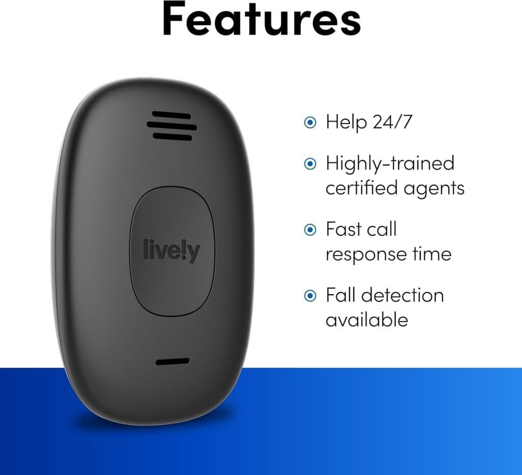 Lively Mobile2 - Medical Alert Device - 24/7 Emergency Help - Waterproof - with Optional Fall Detection - Lanyard Included - for Greater Independence Lively Mobile2 - Medical Alert Device - 24/7 Emergency Help - Waterproof - with Optional Fall Detection - Lanyard Included - for Greater Independence