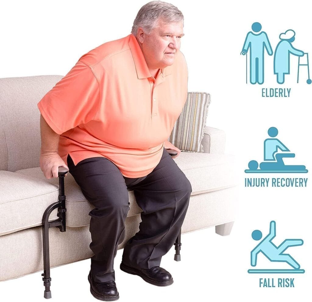 Stander EZ Stand-N-Go, Chair Lift Assist for Elderly, Grab Bar Standing Aid for Seniors, Daily Living Mobility Aid Stander EZ Stand-N-Go, Chair Lift Assist for Elderly, Grab Bar Standing Aid for Seniors, Daily Living Mobility Aid