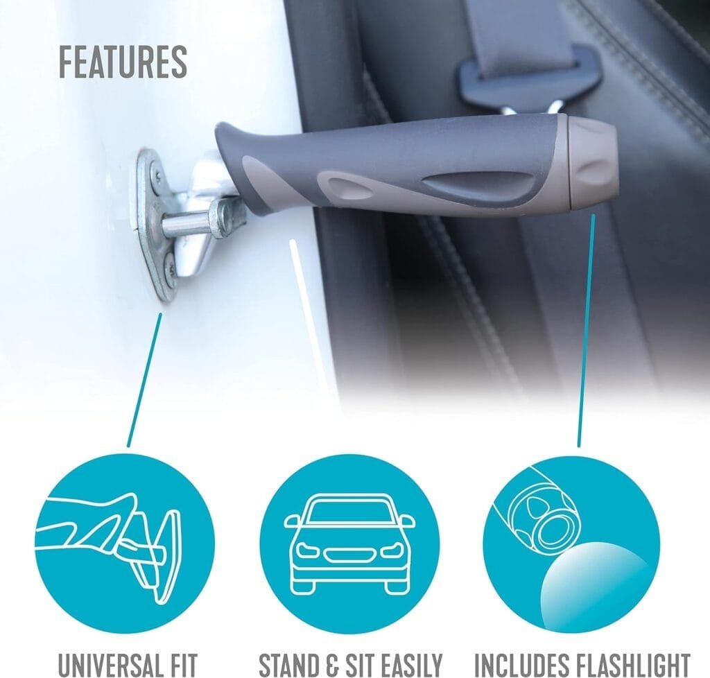 Stander Metro Car Handle Plus, Portable Vehicle Support Grab Bar, Standing Assist Mobility Aid, Includes LED Flashlight Stander Metro Car Handle Plus, Portable Vehicle Support Grab Bar, Standing Assist Mobility Aid, Includes LED Flashlight