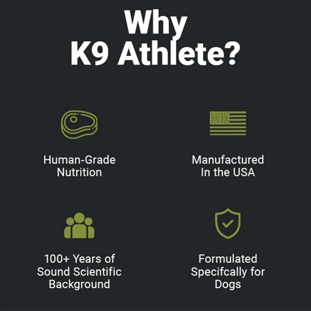 K9 Athlete - New Dog | Dog Joint Supplement  Dog Multivitamin - Puppy  Senior Dog Vitamins - Joint Supplement for Dogs - Multivitamin for Dogs  Dog Joint Health - Vitamins for Dogs