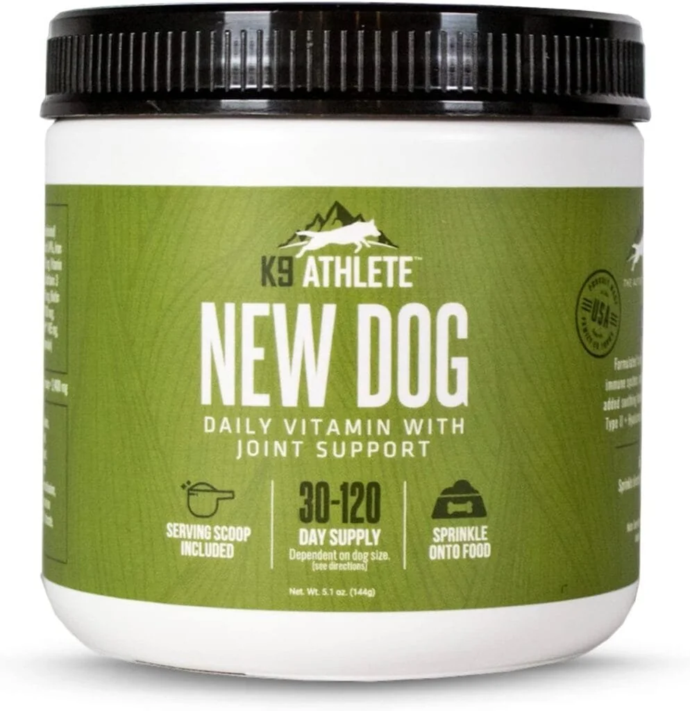 K9 Athlete - New Dog | Dog Joint Supplement  Dog Multivitamin - Puppy  Senior Dog Vitamins - Joint Supplement for Dogs - Multivitamin for Dogs  Dog Joint Health - Vitamins for Dogs